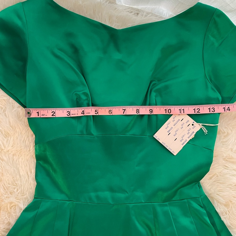 1959 NWT! Satin Cocktail Dress - Picture 5 of 14